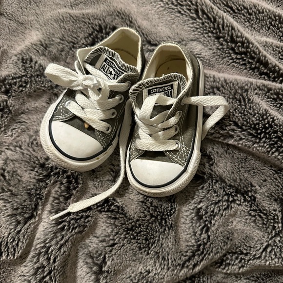 Shoes | Converse Baby Shoes Size 4 Grey | Poshmark